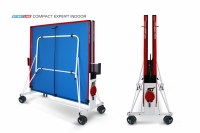 Теннисный стол Compact Expert Indoor - компактная модель теннисного стола для помещений. Уникальный механизм трансформации.